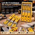 Lot de 3 couteaux de maçon