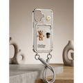 Coque Transparente pour iPhone 16 avec cordon ajustable et porte-carte