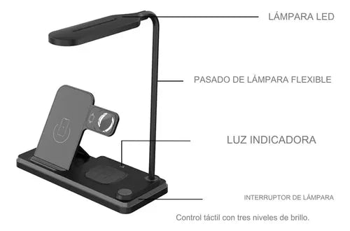 Station de charge sans fil 4en1