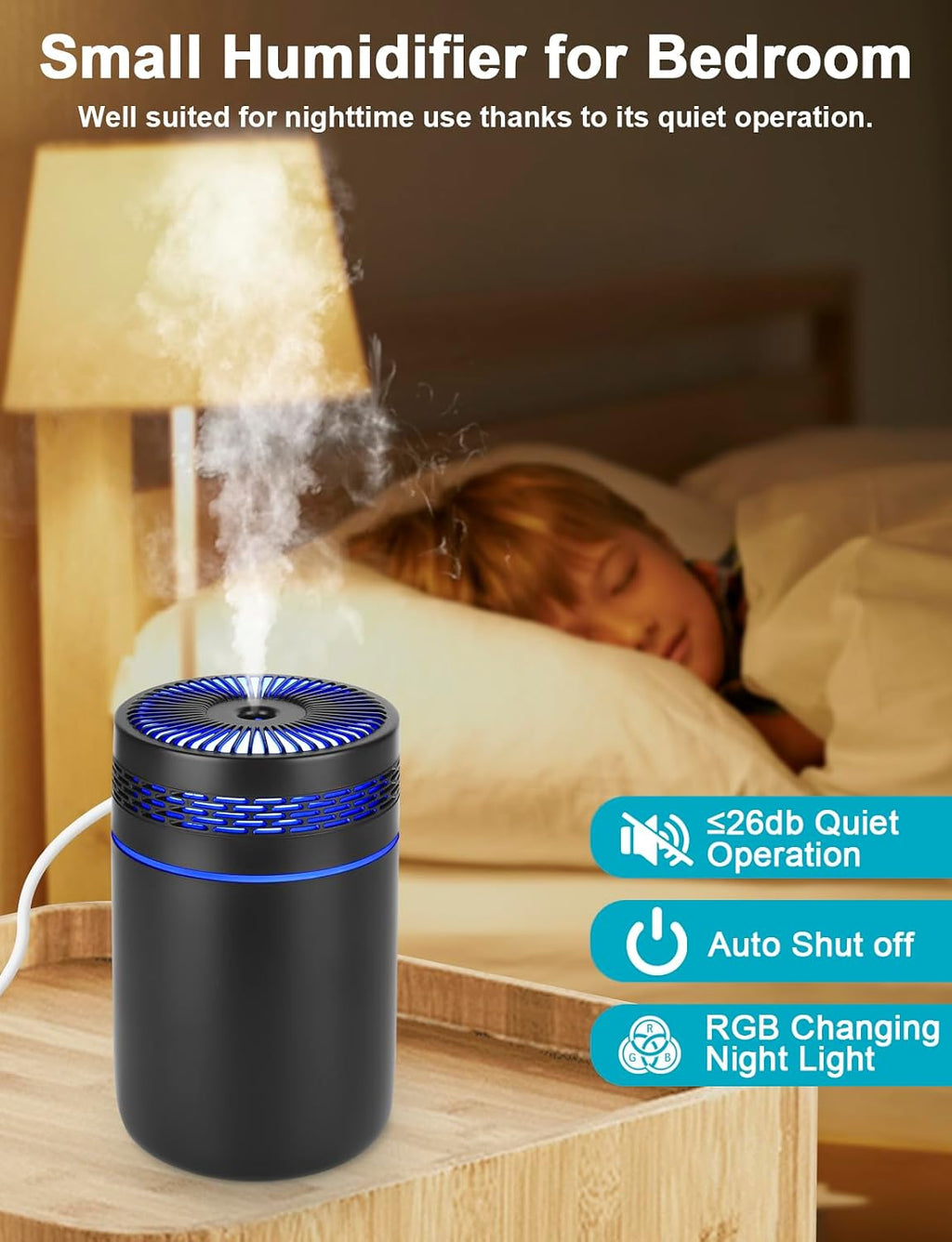 mini-humidificateur d'air ultrasonique portable USB