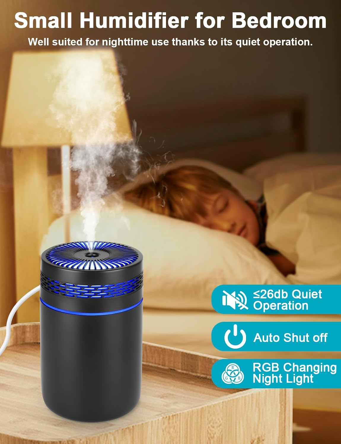 mini-humidificateur d'air ultrasonique portable USB