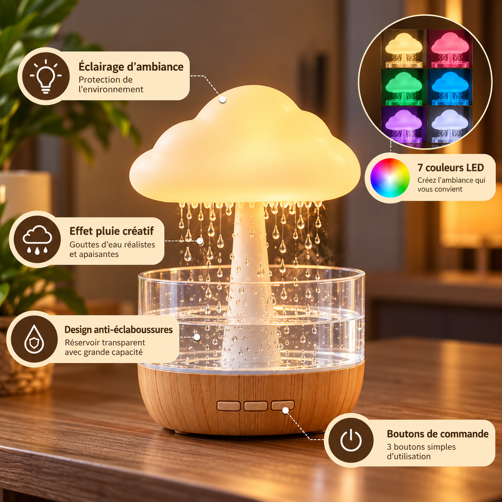 diffuseur est un humidificateur d'air en forme de nuage