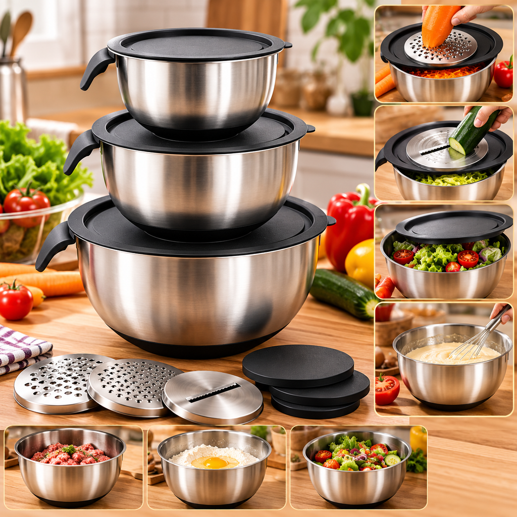 Set de 3 Bols en Inox